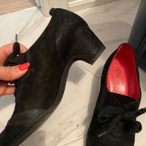 Mint condition black suede